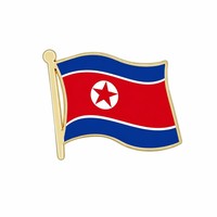 Pin de Solapa Esmaltado con Diseño Personalizado de Bandera Nacional, Broche Metálico para Regalo Empresarial