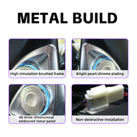 Haut-parleur de voiture à rotation 4D 64 couleurs, tweeter 12V pour Mercedes-Benz Classe S W223, rétrofit/amélioration