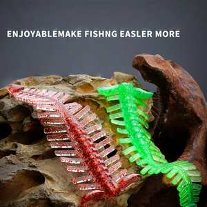 Ensemble de pêche SNEDA <span class=keywords><strong>Drop</strong></span> <span class=keywords><strong>Shot</strong></span> avec leurre souple Centipède à action oscillante pour la pêche au black-bass, au sandre, au mandarin et à la <span class=keywords><strong>truite</strong></span> en lancer long - Product Image 2