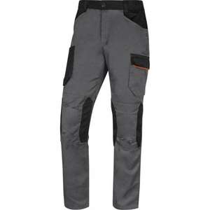 DELTA PLUS - M2PW3GO3X Mach 2 <b>grey</b>-orange working <b>trousers</b> in polyester/cotton with flannelette lining <b>WORK</b> <b>TROUSERS</b> - Product Image 1
