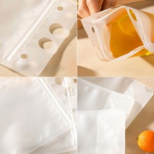 Sac Ziplock Transparent en PE à Poignée, Idéal pour Boissons de Fête, avec <span class=keywords><strong>Paille</strong></span>, pour Aliments, Café, Lait Liquide, Jus - Grande <span class=keywords><strong>Vente</strong></span> - Product Image 6
