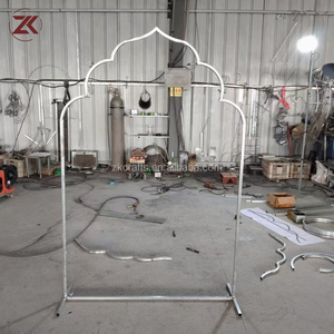 Arco Metallico Dorato ZKAI a Prezzo Conveniente, Struttura per Sfondo Matrimoniale Indiano, Decorazione per Eventi - Product Image 3