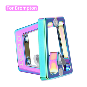 Soporte de mochila de aleación de aluminio OEM Litepro, almohadilla de Nariz de cerdo dividida ajustable, soporte de estante delantero de bicicleta plegable Birdy para Brompton - Product Image 1
