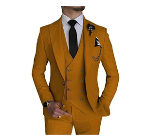 Traje de Hombre Azul Rey de 3 Piezas, Corte Slim Fit, Chaqueta, Chaleco y Pantalones Elegantes para Eventos Formales, Trabajo y Fiestas - Product Image 4