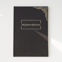 Vente en gros A5 Design personnalisé Couverture rigide Planificateur d'objectifs d'écriture Journal spirituel Carnet de réflexions du Coran