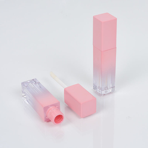 <b>Square</b> Gradient Pink <b>Plastic</b> Lipgloss Tube Custom Logo 2ml Non Spill PP Lip Gloss <b>Container</b> Packaging Liptint Bottles - Product Image 3