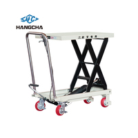 Mesa Elevadora de Tijera Hidráulica Manual Hangcha, Carro de Transporte Manual de 200 kg, Mesa Elevadora de Tijera de 350 kg, 150 kg, 300 kg