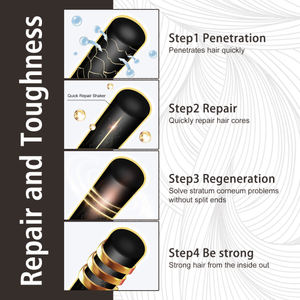 Masque capillaire OUHOE sans kératine, réparation à la vapeur, soin lissant à la soie, teinture à chaud, hydratant - Product Image 5