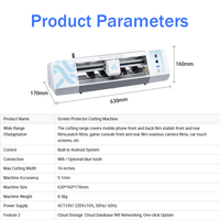 Máquina Automática de Corte de Protectores de Pantalla, Plotter de Película de Hidrogel para Teléfonos Móviles, Tabletas y Portátiles