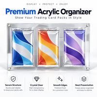 Étui de présentation en acrylique transparent personnalisé pour cartes TCG, cartes originales, boosters anglais 1ère édition et sachets d'amélioration One Piece