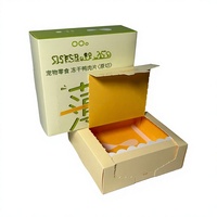 Boîte en carton écologique personnalisée avec logo pour emballages de friandises pour animaux de compagnie, idéale pour les collations pour chats