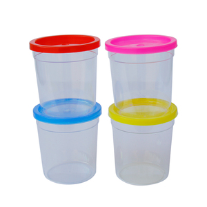 Pequeña pecera de plástico ecológica para acuario, rectángulo, Mini copa de pez <span class=keywords><strong>Betta</strong></span> con tapa, caja de embalaje - Product Image 2