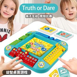 Juego <span class=keywords><strong>de</strong></span> mesa Truth or Dare, juego <span class=keywords><strong>de</strong></span> fiesta para niños, juguete educativo para entrenamiento <span class=keywords><strong>de</strong></span> enfoque, juego <span class=keywords><strong>de</strong></span> mesa interactivo para padres e hijos, Diversión Familiar - Product Image 4