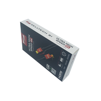 Boîte en carton auto-assemblable de haute qualité pour composants électroniques personnalisés avec pelliculage mat, matériaux recyclés, votre logo