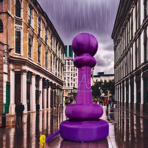 Modèle d'échecs gonflable géant 5mH violet imperméable pour la publicité, les événements et les expositions Décoration de pièces d'échecs gonflables personnalisées - Product Image 2