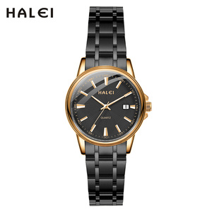 Montre à quartz pour femme HALEI en acier inoxydable, étanche 3 ATM, affichage de la date, mouvement japonais, vente en gros - Product Image 5
