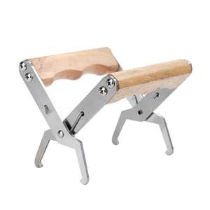 13*10*5cm granja <span class=keywords><strong>de</strong></span> jardinería apicultor abeja colmena marco agarre Marco <span class=keywords><strong>de</strong></span> apicultura <span class=keywords><strong>de</strong></span> acero inoxidable soporte <span class=keywords><strong>de</strong></span> agarre mango <span class=keywords><strong>de</strong></span> madera herramienta elevadora - Product Image 6
