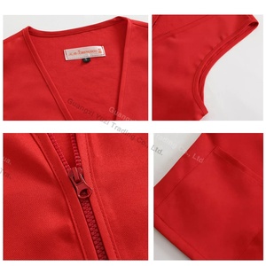 Gilet de <span class=keywords><strong>travail</strong></span> en polyester personnalisé avec logo, livraison rapide, haute qualité, pour publicité en supermarché, personnel unisexe - Product Image 4