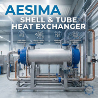 Sistema de Recuperación de Calor AESIMA de Acero al Carbono, Tubo Aletado de Alta Temperatura (>600C) para Gases Corrosivos, Ahorro de Energía
