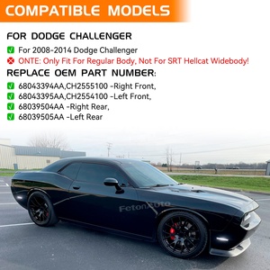 Feux de position latéraux à LED pour Dodge Challenger 08-14 Charger 11-14 Blanc Rouge Ambre Feux clignotants - Product Image 5