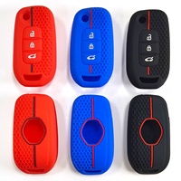 Housse de protection en silicone alvéolé pour clé de voiture télécommande rabattable Renault Kadjar Koleos Captur Dacia Duster Logan Alaskan
