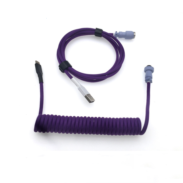 Wholesale aviator Usb c Coiled Cable Mechanical Keyboard Coiled Keyboard Cable