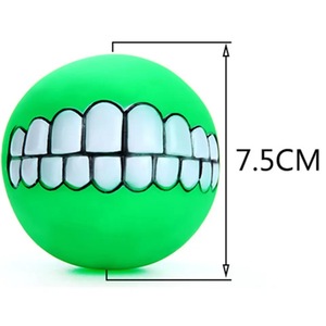 Juguetes Divertidos para Perros con Diseño de Dientes, Pelotas Masticables con Sonido, Resistentes a Mordeduras, Juguetes de Entrenamiento para Perros - Product Image 4