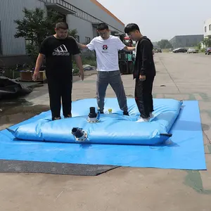 PVC Flexible Water Storage Pillow Tank For Agricultural Irrigation Collapsible Bladder Drought Resistant Portable Water Tank