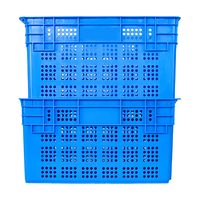 Panier empilable en plastique de qualité alimentaire caisse emboîtable en plastique pour le transport panier mobile fruits et légumes