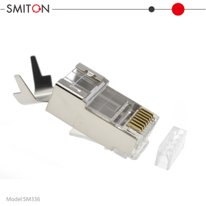 Conectores Cat7 SFTP Blindados Externos de Paso, Cable de Conexión <span class=keywords><strong>Cat</strong></span> 7 <span class=keywords><strong>6A</strong></span> RJ45 STP Ethernet Impermeable, Conector Cat7 RJ45 - Product Image 3