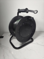 Tambour en plastique enrouleur de câble coaxial vide 4 prises 25M/30M/50M/80M/100M/305M rallonge de câble à fibre optique d'alimentation
