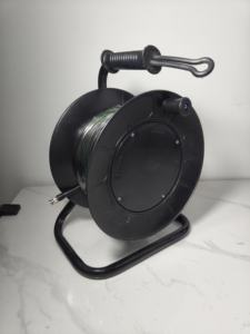 Tambour en plastique enrouleur de câble coaxial vide 4 prises 25M/30M/50M/80M/100M/305M <span class=keywords><strong>rallonge</strong></span> de câble à <span class=keywords><strong>fibre</strong></span> <span class=keywords><strong>optique</strong></span> d'alimentation - Product Image 6