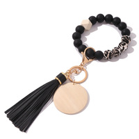 Armband Armband Silikon Perlen Schlüssel ring Armband Elastischer Schlüssel ring Armreif Schlüssel bund