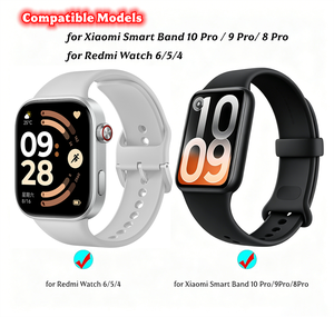 Correa Deportiva de Silicona para Redmi Watch 6 <span class=keywords><strong>5</strong></span>, Accesorios para Pulsera Inteligente, Banda de Goma para <span class=keywords><strong>Xiaomi</strong></span> <span class=keywords><strong>Band</strong></span> 10 Pro - Product Image 4