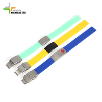Bracelets personnalisables gravables en forme de barre, ajustables, en corde de nylon tressée colorée pour hommes et femmes