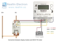 Medidor electrónico de CC para uso industrial, medidor de riel DIN con certificación CE, pila/estación de carga EV, cargador de CC, medidor de energía