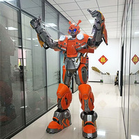 Costume de mascotte robot géant à porter, avec LED à changement de couleur, tenue de performance Mecha, vente en gros d'usine
