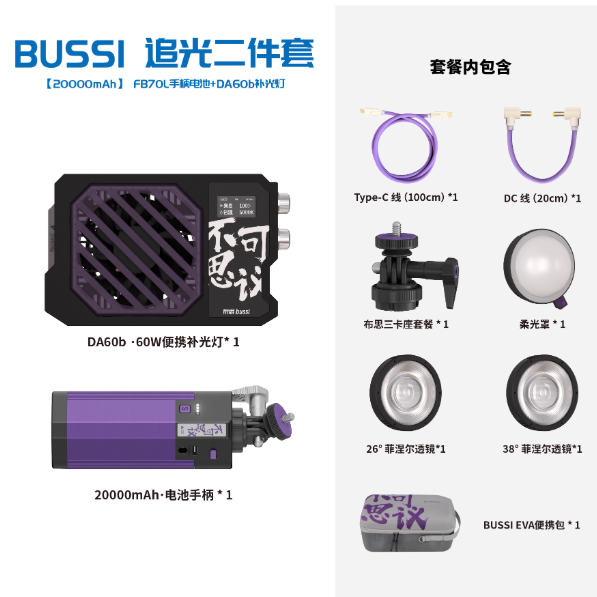 Éclairage Duo Set [20000mAh]