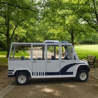 LEIBIN Mini Bus Électrique 4 Roues 8 Places pour Patrouille de Sécurité et Visites Touristiques, Moteur 5KW/8KW, 48V/72V, Autonomie 80-100km