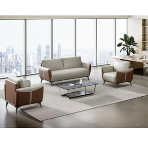 Fengguan Modern Design Echt Lederen Kantoorbank Set Eenvoudige Sfeer Voor Hotels Wachtkamers Workshops - Product Image 1