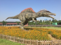 Modèle de dinosaure animatronique réaliste en métal sur mesure OEM Zigong pour usage public intérieur/extérieur, centre commercial, maison, parc d'attractions