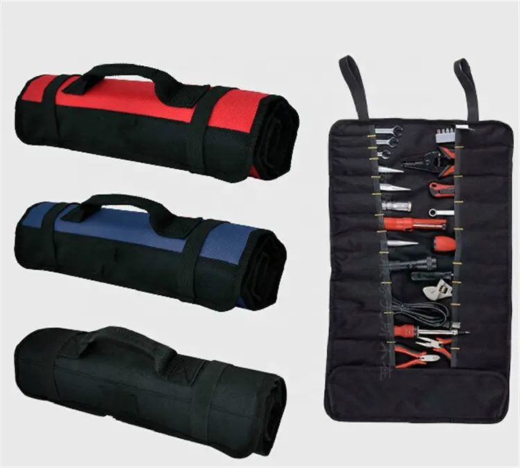 전기 정원 토트 도구 가방 캐리어 렌치 주최자 도구 롤 도구 가방