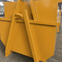 Conteneur à déchets en acier robuste XINTUO avec crochet de levage pour le recyclage des déchets métalliques industriels, haute sécurité, capacité de 800 kg, Shandong