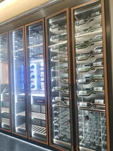 عرض كحول الخشب مخصص متجر ويسكي التصميم الداخلي متجر النبيذ المناسب عرض تصميم - Product Image 2