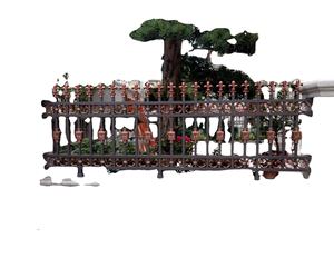 Panel de valla de hierro forjado barato de nuevo diseño, valla ornamental de Metal de aluminio - Product Image 4