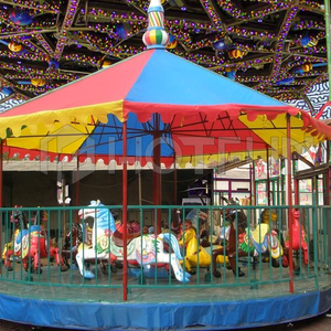 Hotfun <span class=keywords><strong>Manege</strong></span> Attractions pour enfants Mini Funfair Rides Kiddie Rides Small Kids Outdoor Simple carrousel à vendre - Product Image 6
