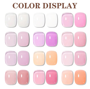 Esmalte de Uñas en Gel UV para Arte de Uñas, de Larga Duración, Base Acuosa, Semipermanente, UV LED, Base Nude, Material de Resina, Individual - Product Image 1