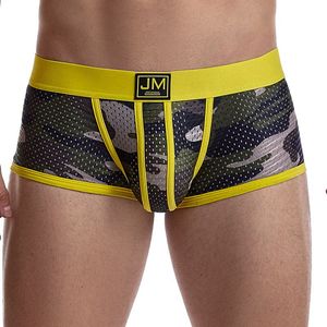 High-end Quality Camouflage <strong>Men</strong> Underwear Sexy Mesh Boxer <strong>Briefs</strong> Fashion Underpants Seamless Sports Shorts Classic - Product Image 2