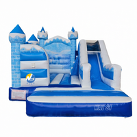 Château gonflable commercial pour enfants à prix abordable avec toboggan, structure de saut en PVC durable pour la location