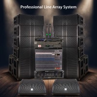 Sistema de Altavoces Line Array Profesional de 10 Pulgadas, Doble, con Sistema de 2 Vías para Conciertos y Eventos al Aire Libre